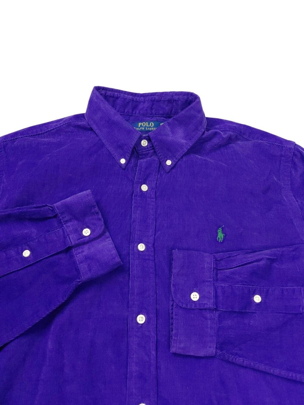 Polo Ralph Lauren Men’s Classic Fit Corduroy Button Down Shirt Purple Size XXL